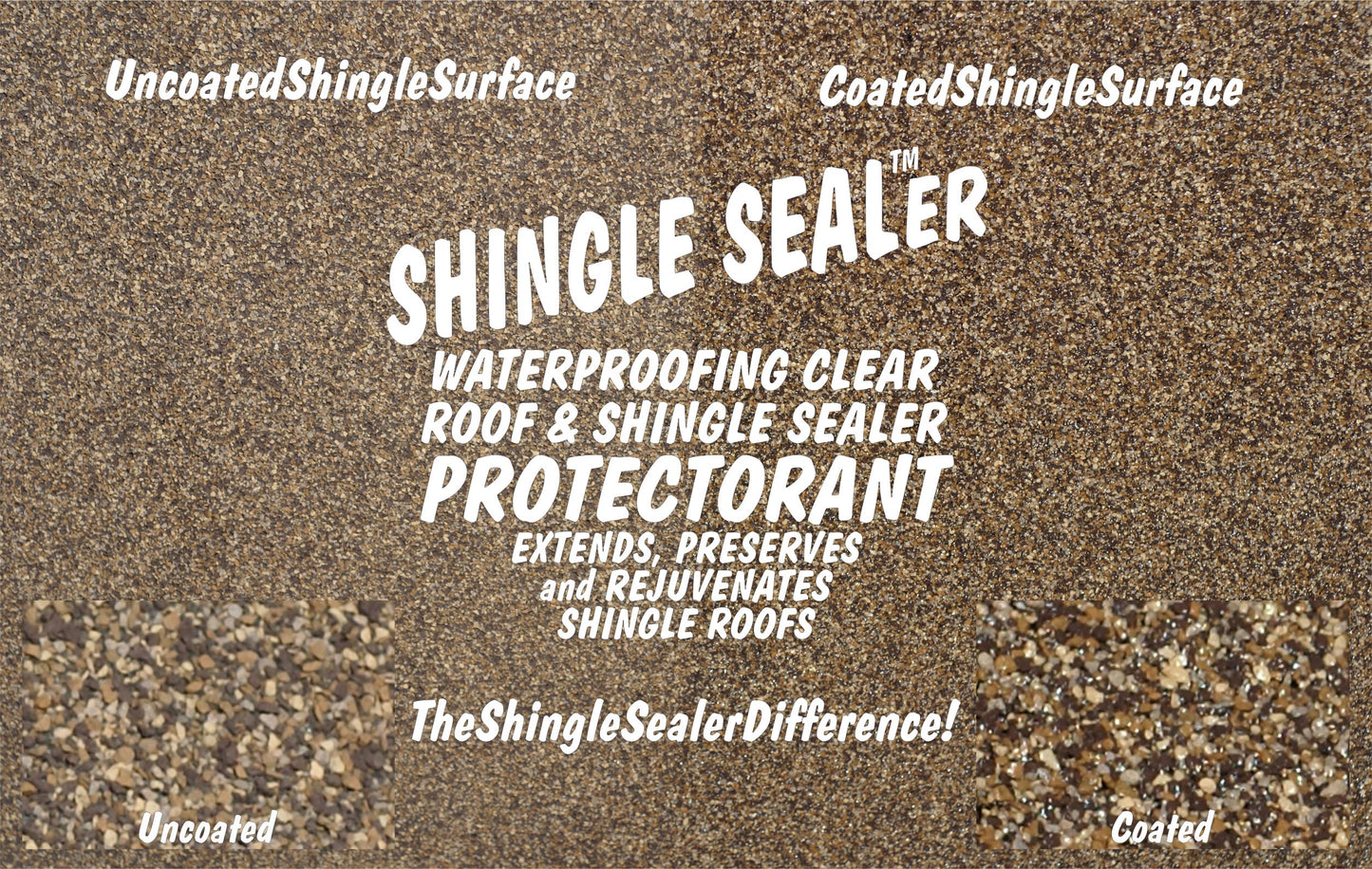 shingle sealer uncoated and coated sample