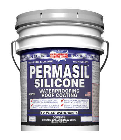 PERMASIL™ SILICONE Roof Coating 10 Year Warranty