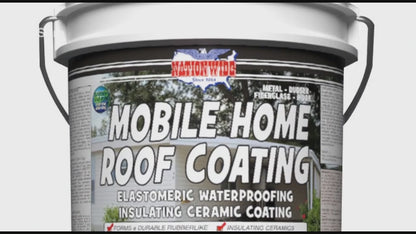 MOBILE HOME ROOF COATING™ Elastomeric Ceramic Roof Coating 10 Year Warranty